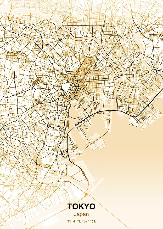 tokyo pastel map