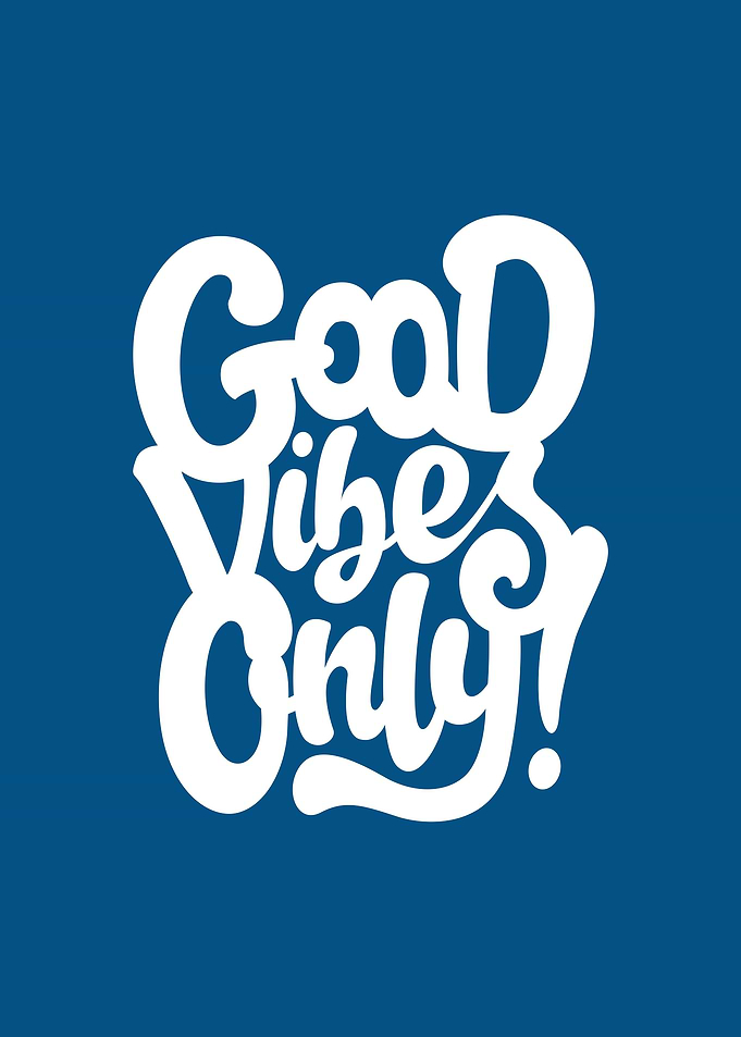 Good Vibes Only Lettering