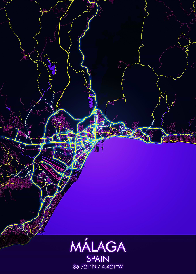 Malaga City Map