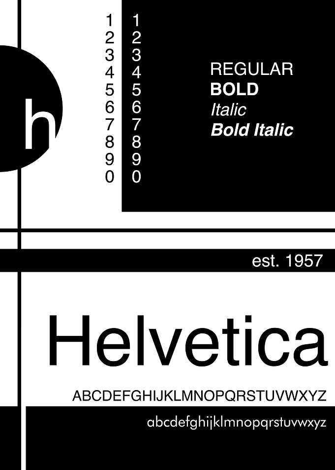 Helvetica Typography