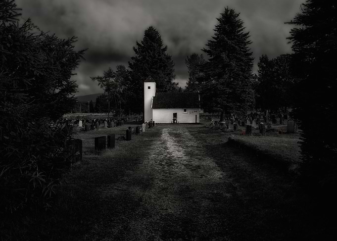 Entrance to cemetery