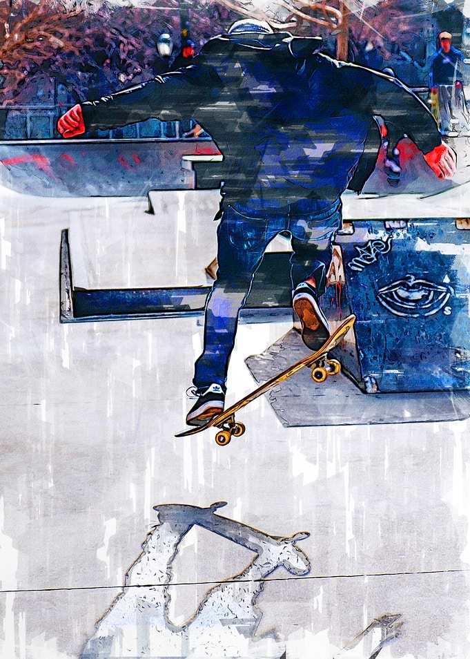 Skate Jump Marker Sketch