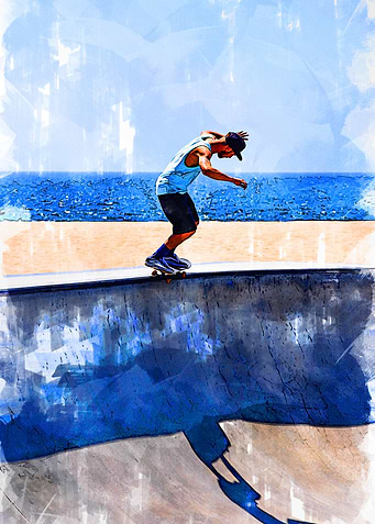 Skate Grind Marker Sketch