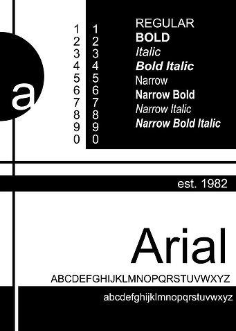 Arial Typography