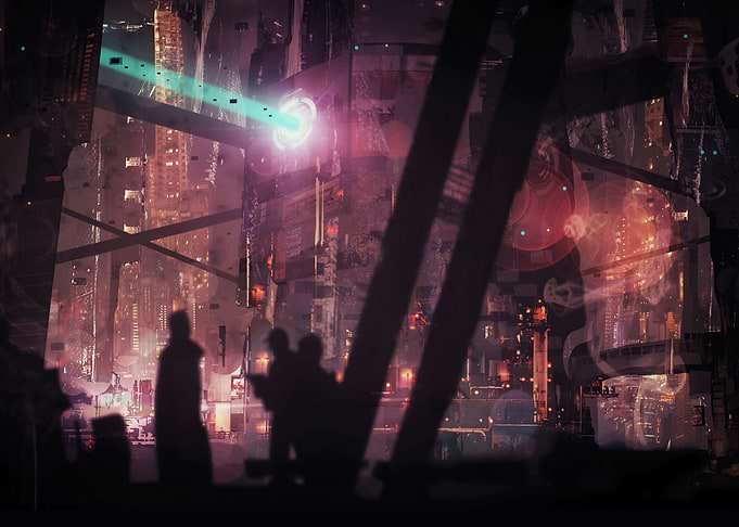 Cyberpunk City Landscape
