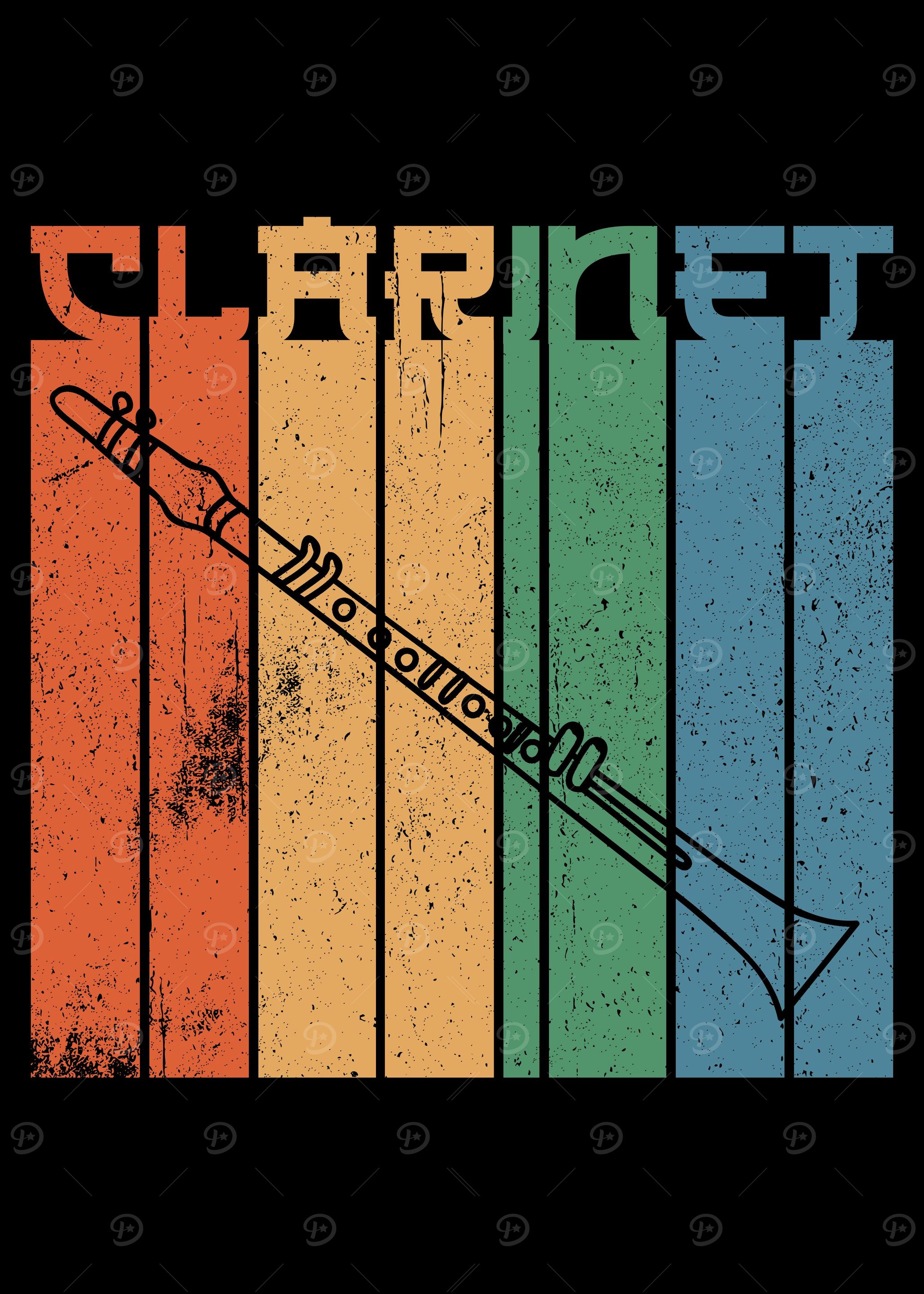 CLARINET VINTAGE POSTER