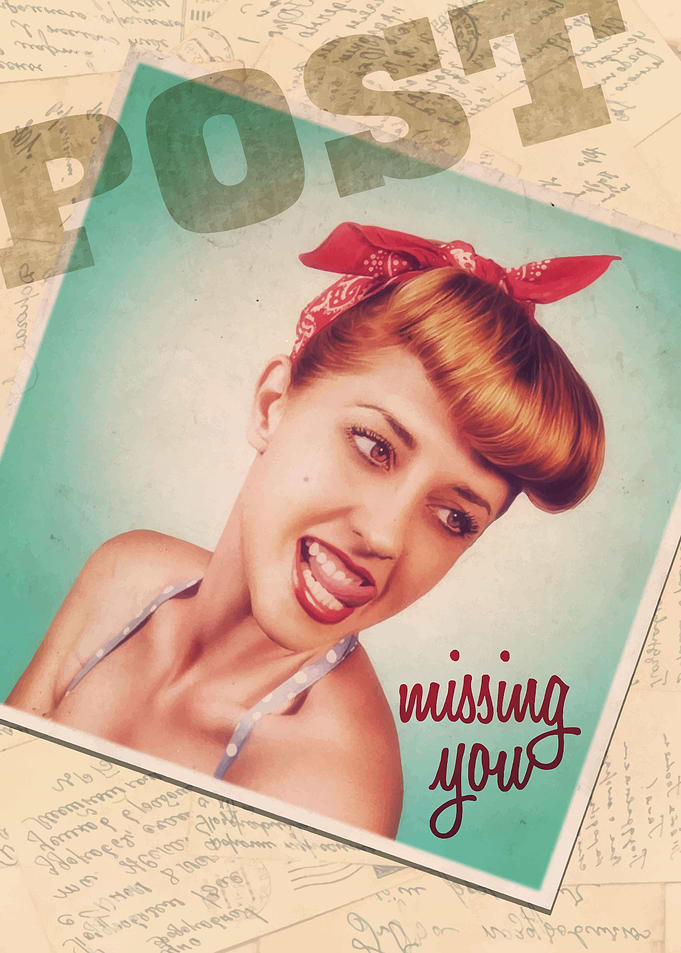 Vintage Pinup Postcard