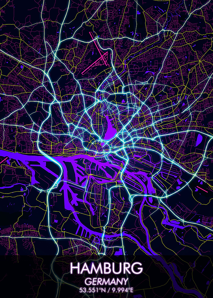 Hamburg Stadt Map