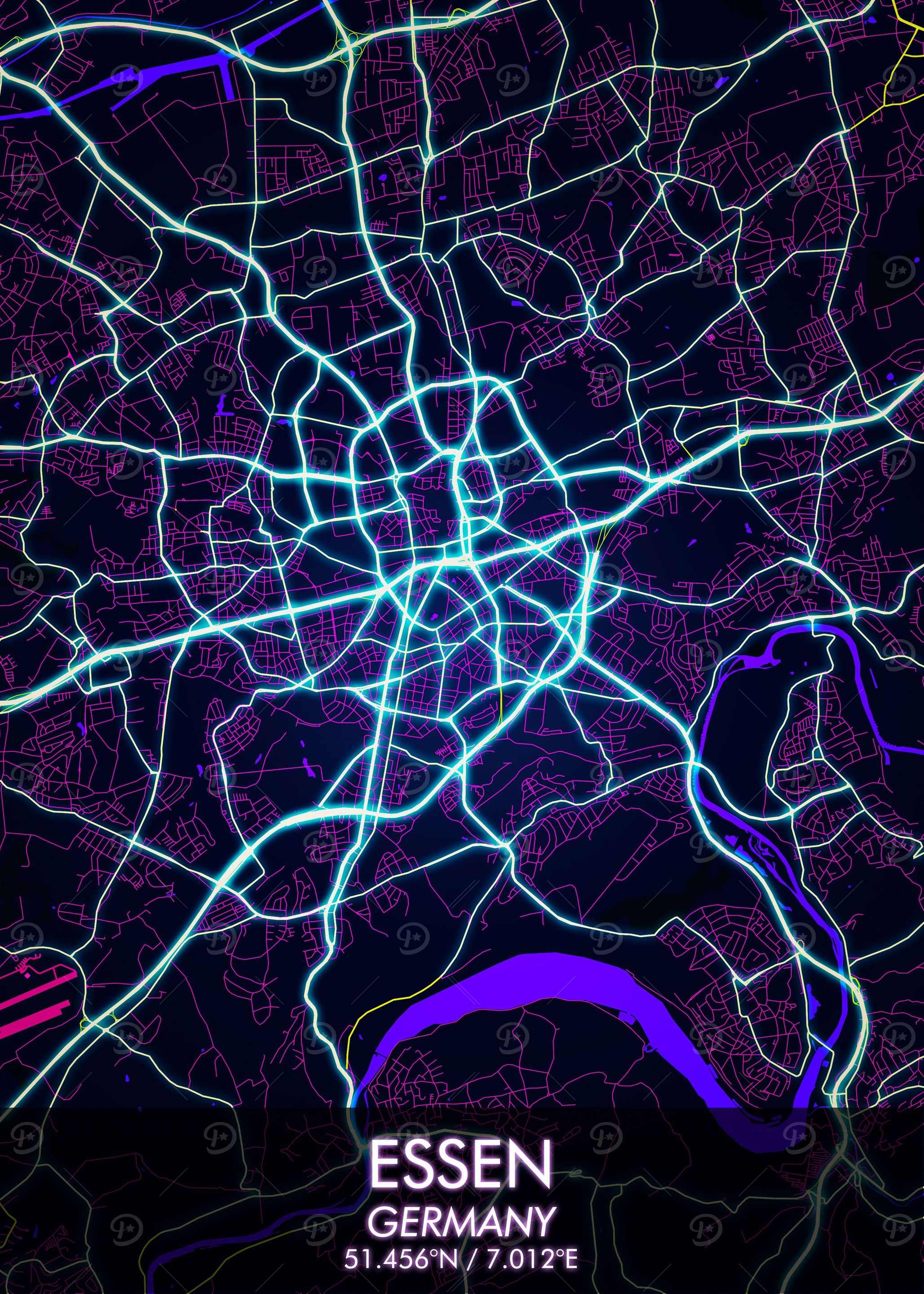 Essen Stadt Map