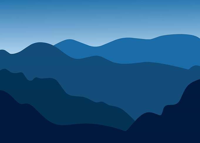 Nature Blues Mountain
