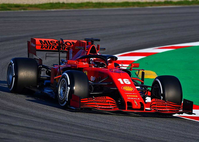 Charles Leclerc 2020 bend