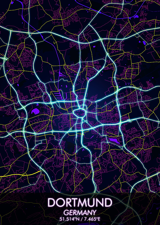 Dortmund Stadt Map