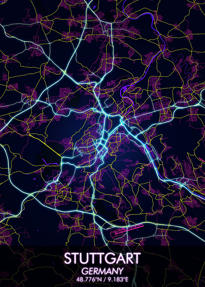 Stuttgart Stadt Map