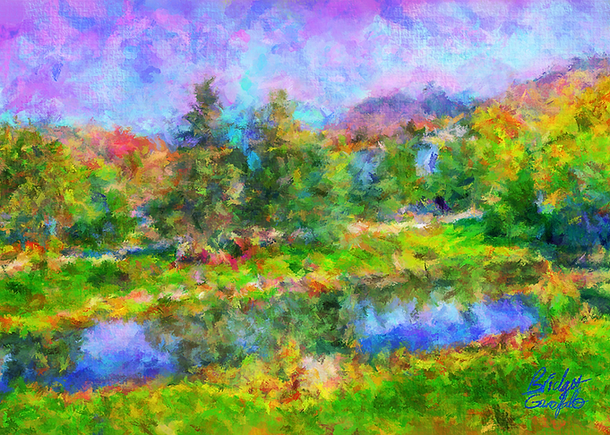 Autumn Lake in Vermont