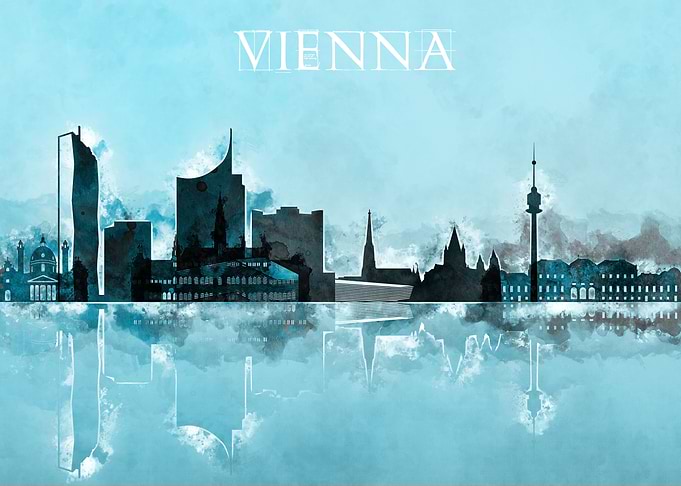 Vienna Austria Skyline