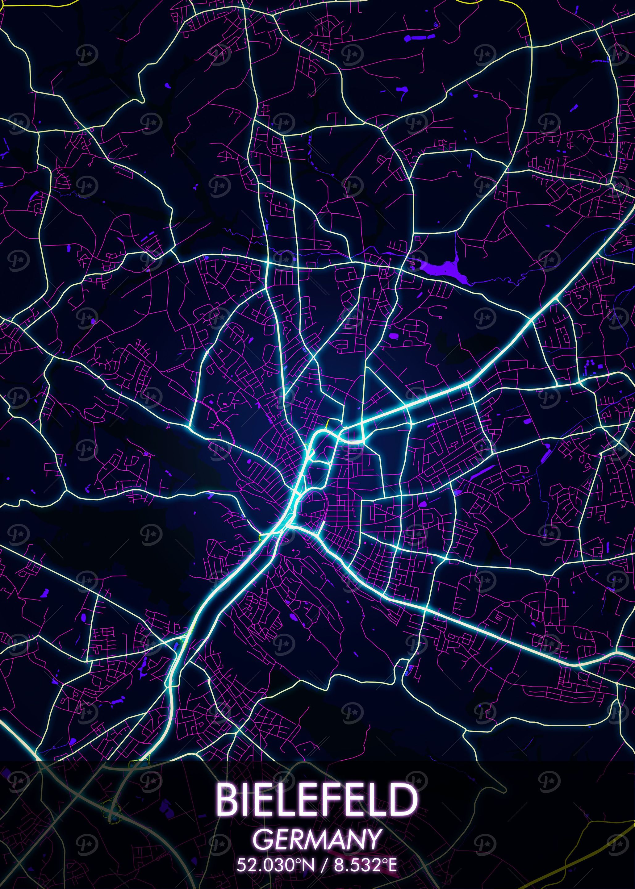 Bielefeld Stadt Map