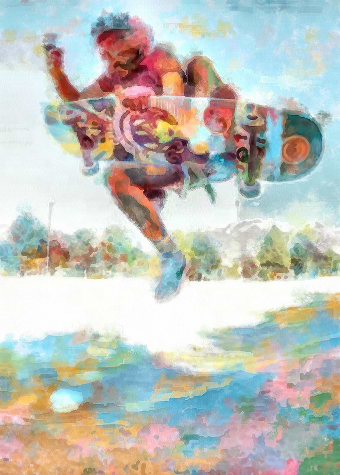 Skateboarding Poster