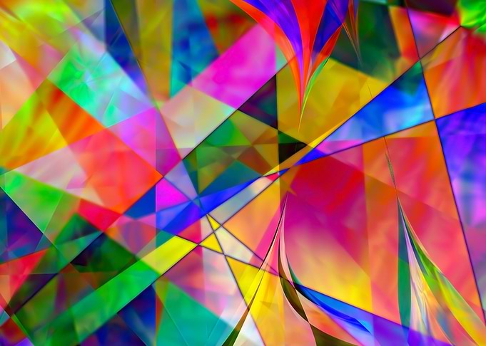 Vivid abstract forms