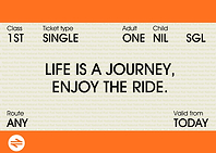 my train ticket