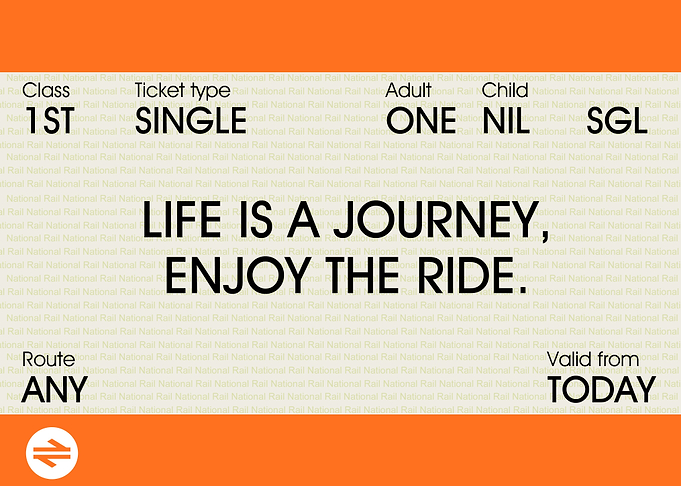 my train ticket