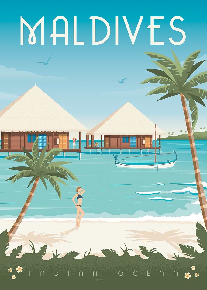 Maldives Islands Poster