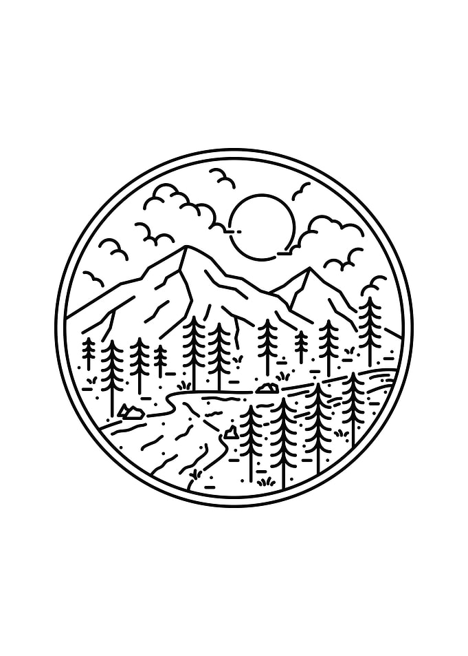 River and Mountain