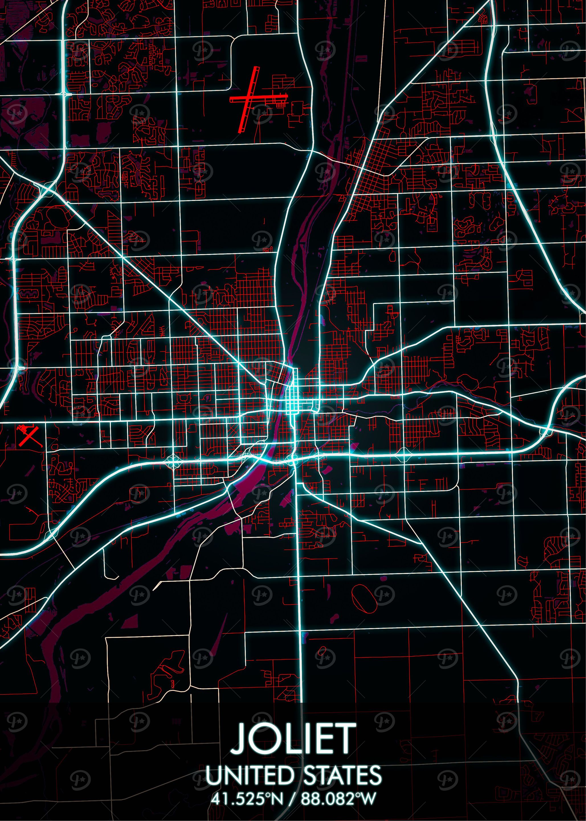 Joliet Illinois Map