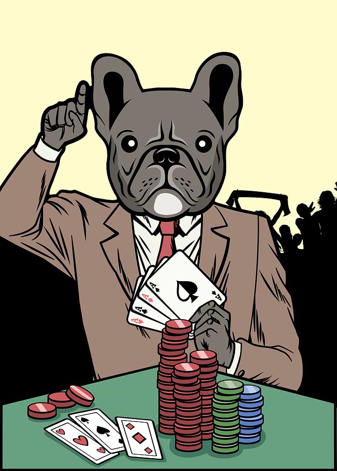 French Bulldog Dog Poker A