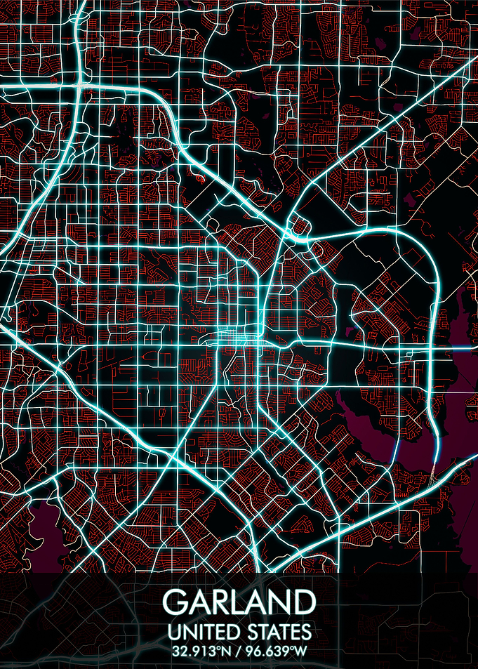 Garland Texas Map