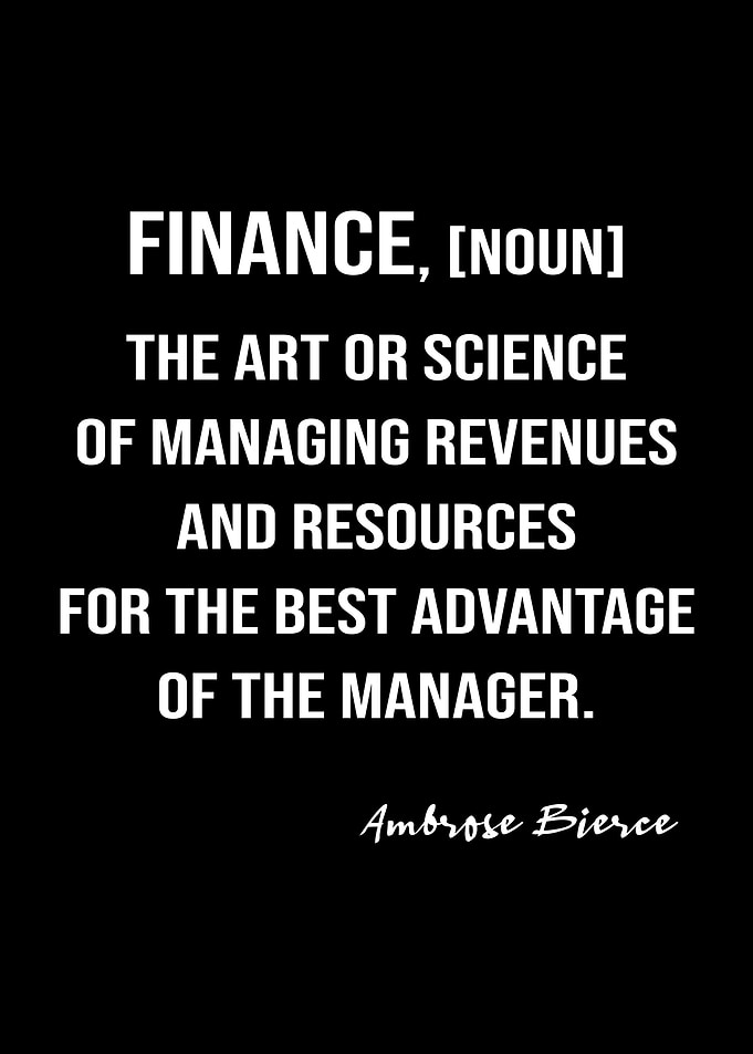 Bierce Quote On Finance