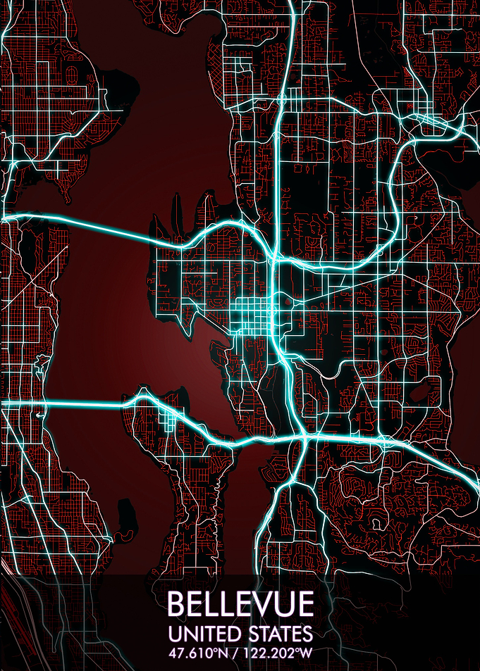 Bellevue Washington Map