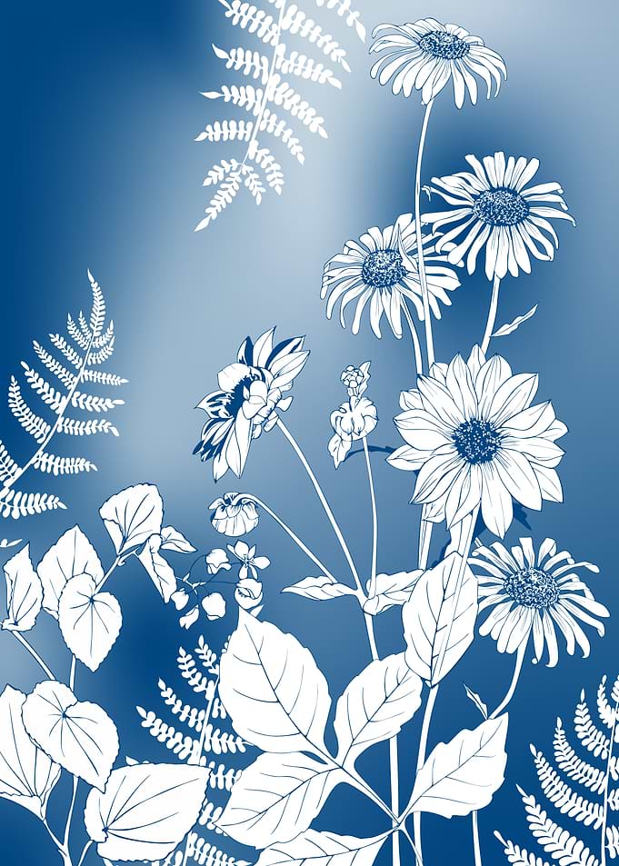 Blue flora