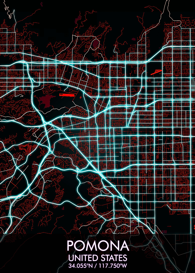 Pomona California Map
