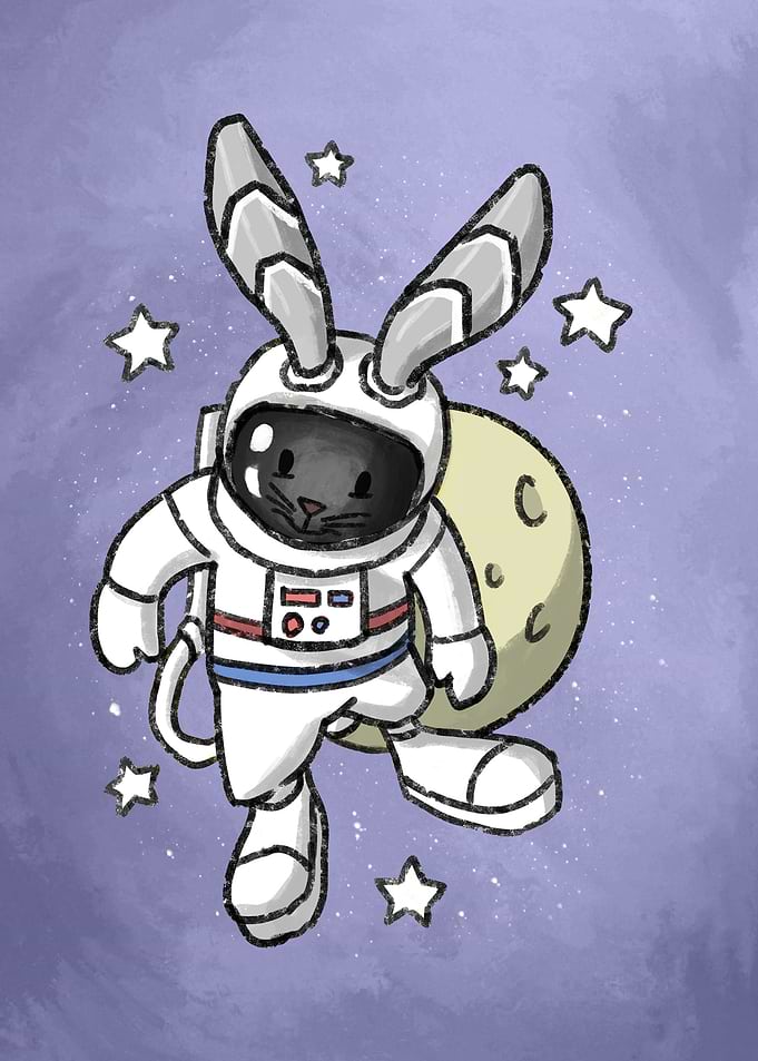 Space Astronaut Rabbit