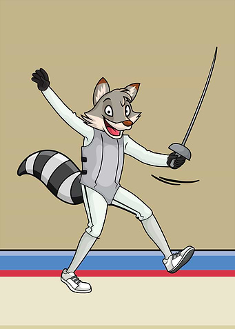 Racoon Fencing Sport A