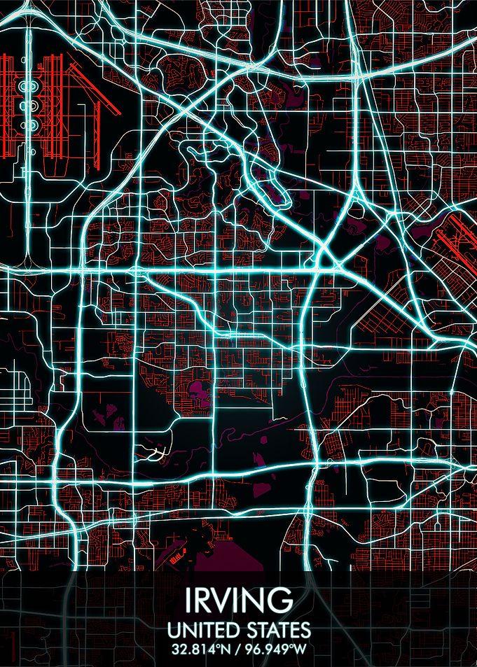 Irving Texas Map