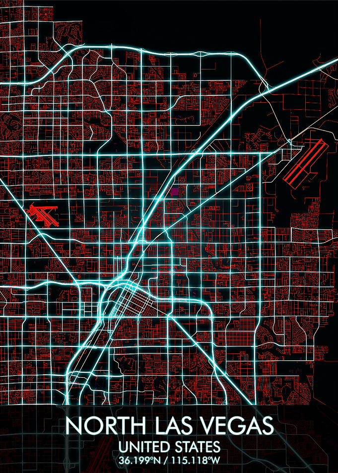 North Las Vegas Nevada Map