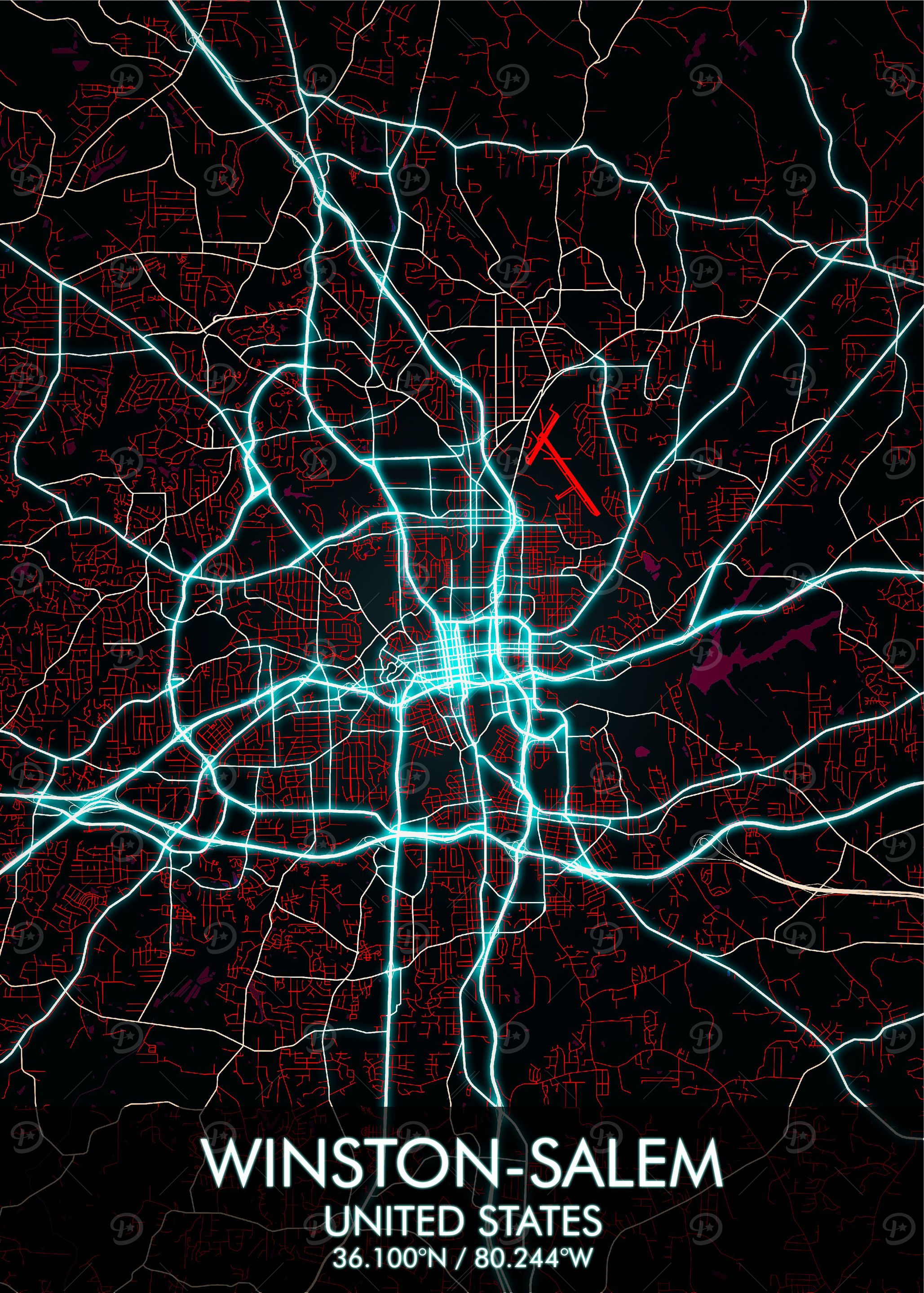Winston Salem Map