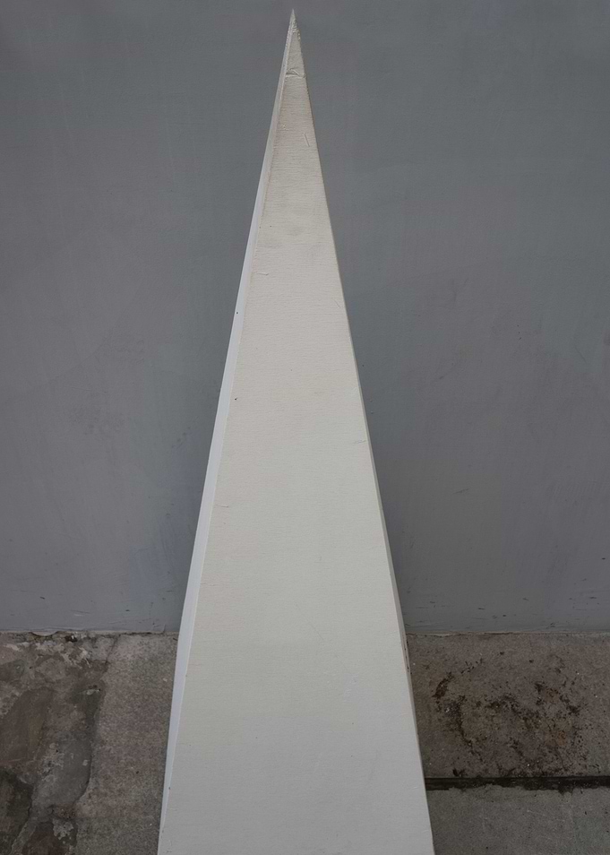 abstract white triangle
