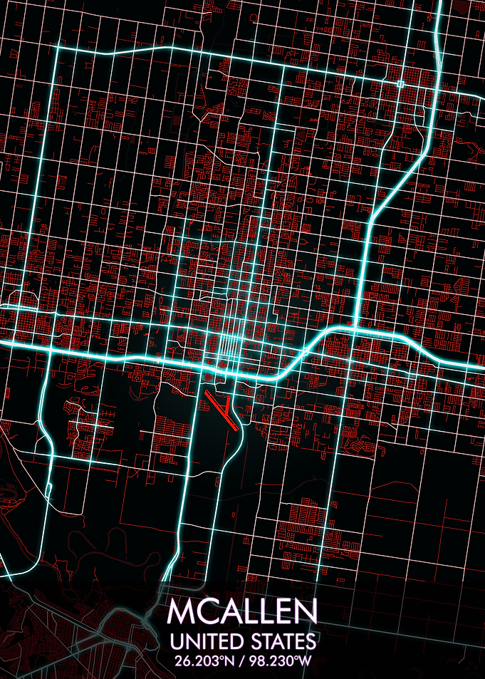 McAllen Texas City Map