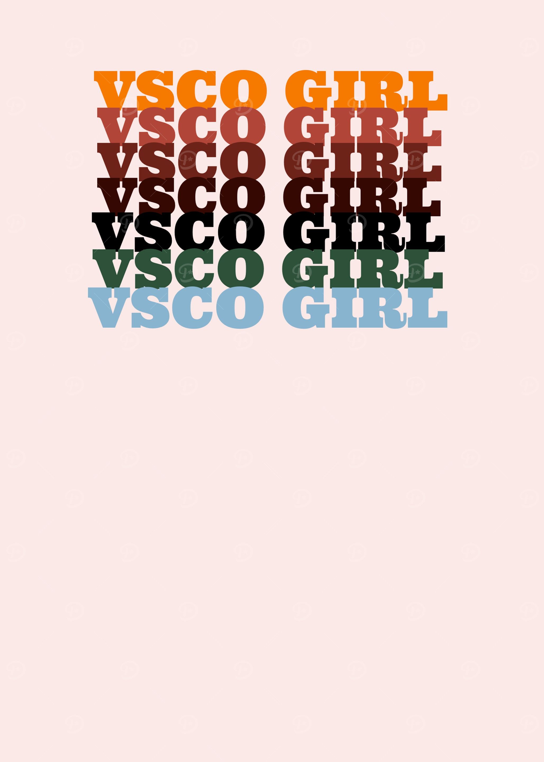 Vsco Girl 70s Pattern