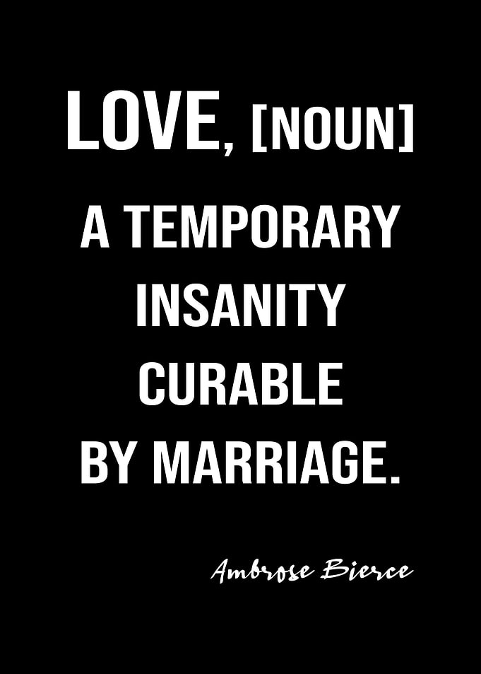 Bierce Quote On Love