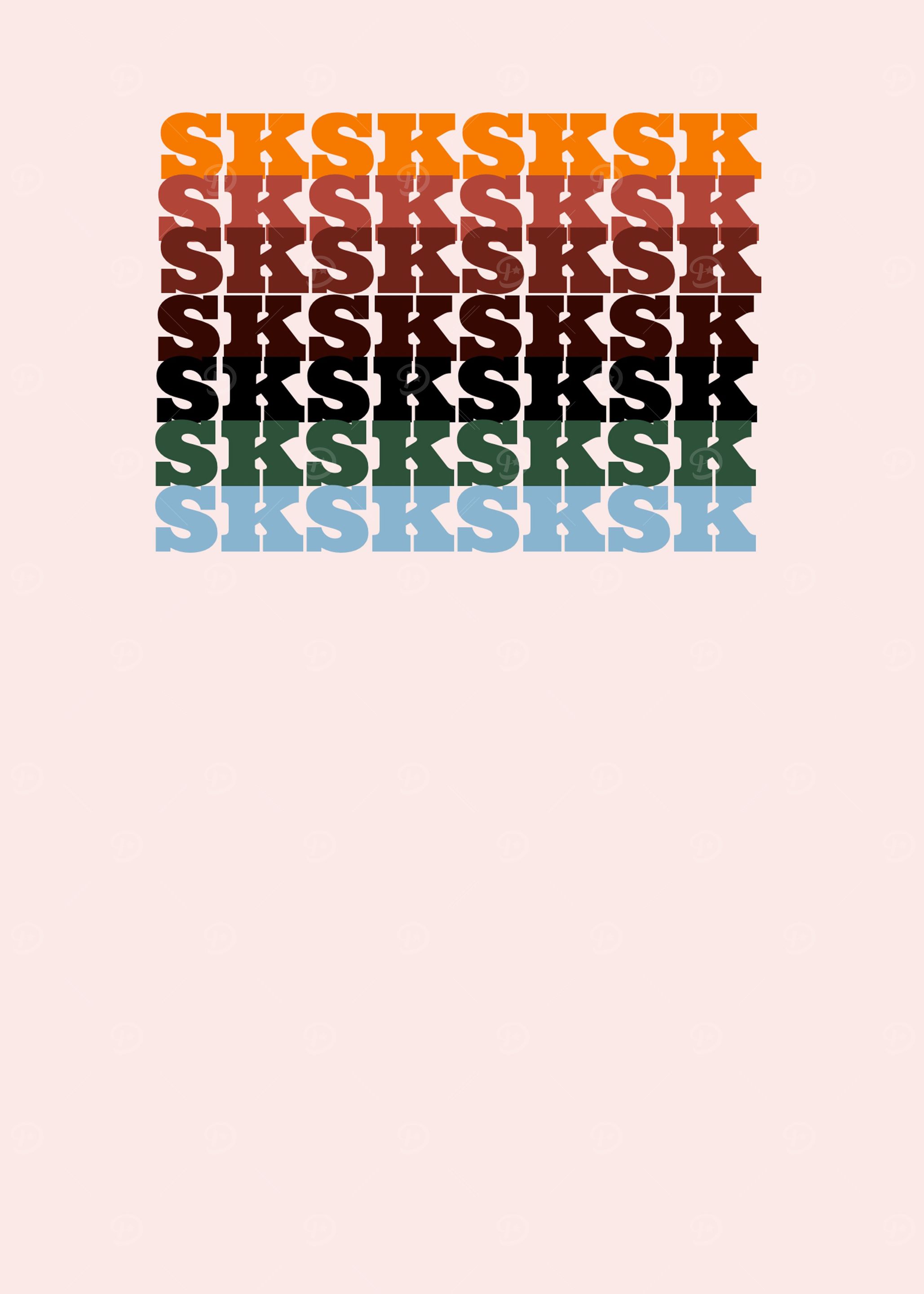sksksk pattern vsco girl