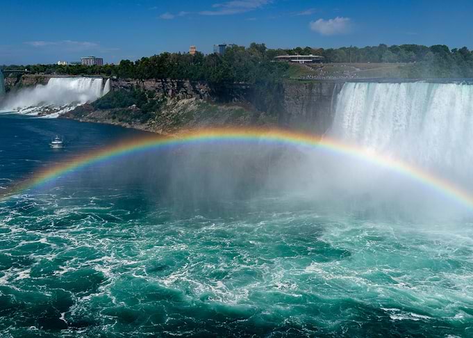 Rainbow over Niagara Falls