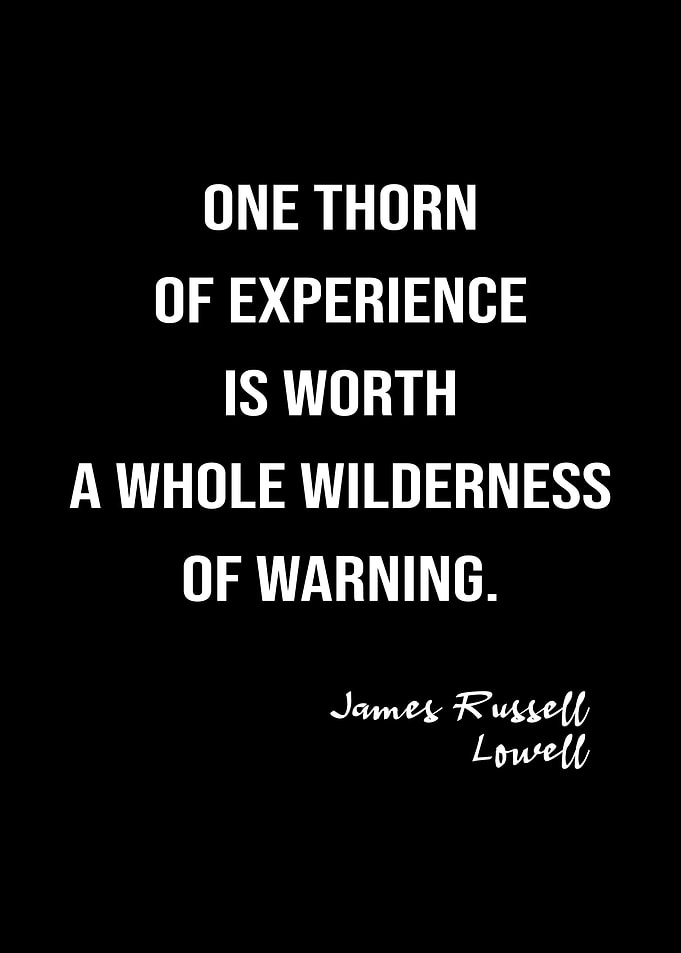 James Lowell On Experience