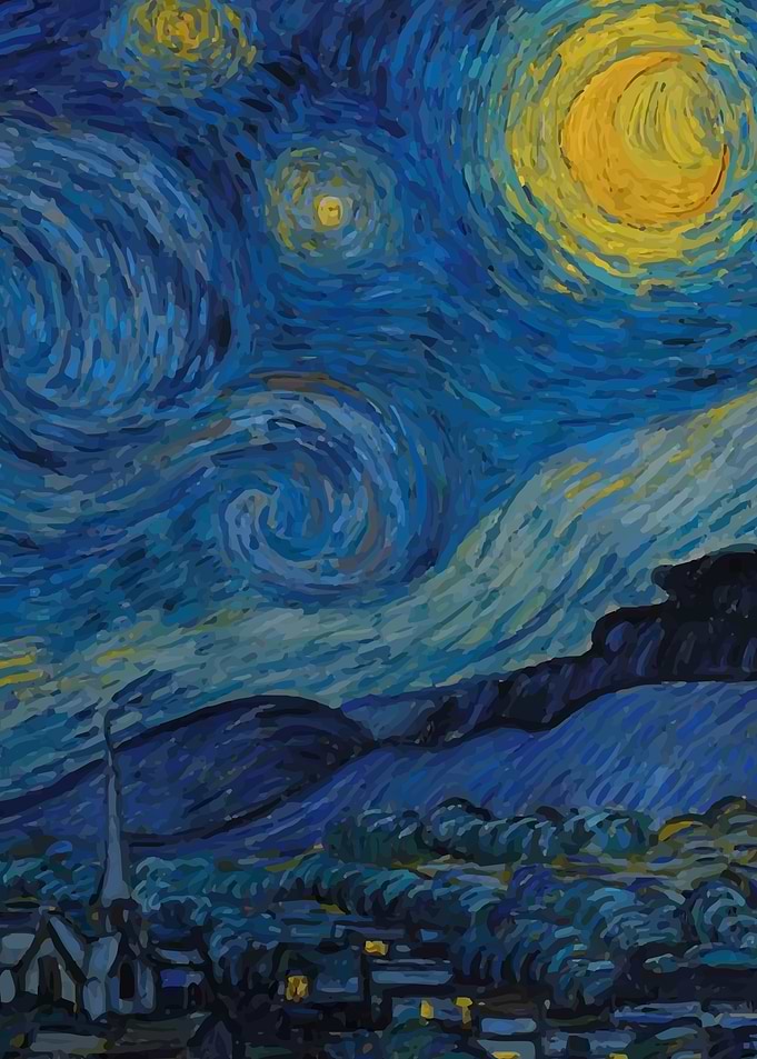 starry night right VanGogh