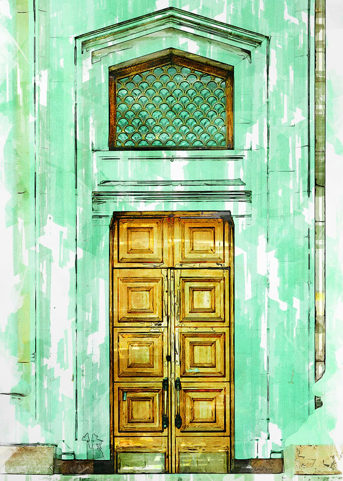 Door In Almaty Kazakhstan