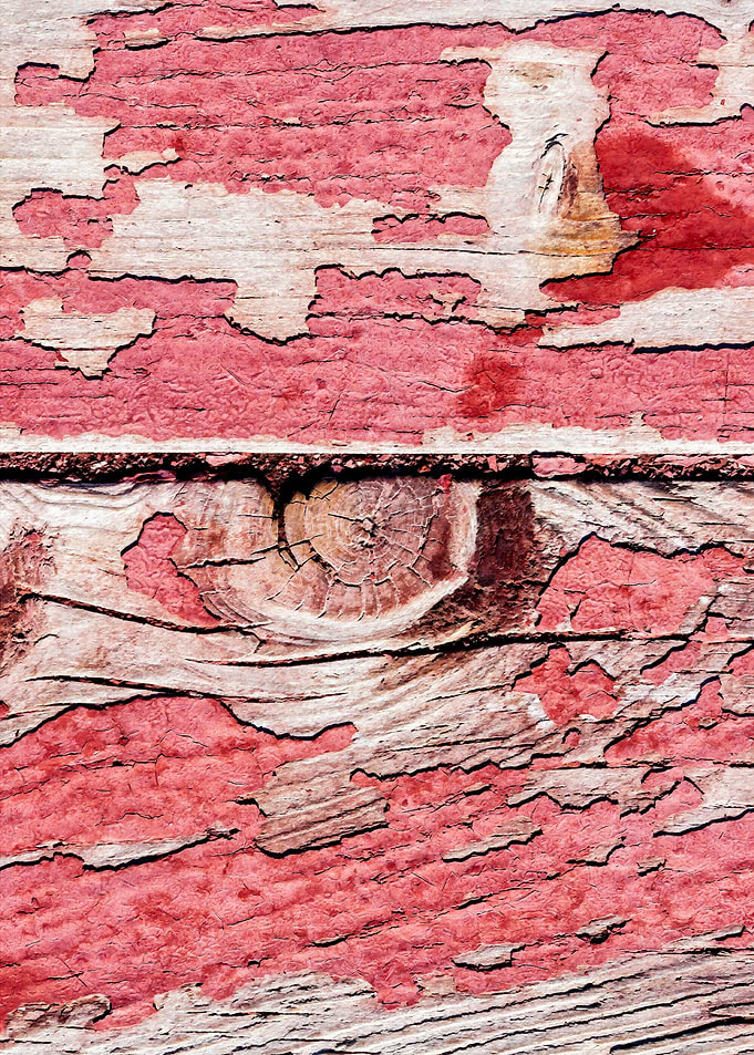 Two Red Wooden Planks Knot