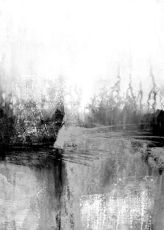 Black white landscape