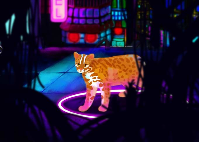 Leopard cat in 2045